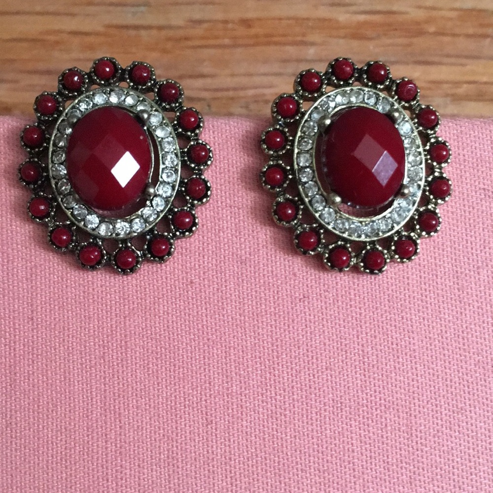 Ruby Stud Earrings